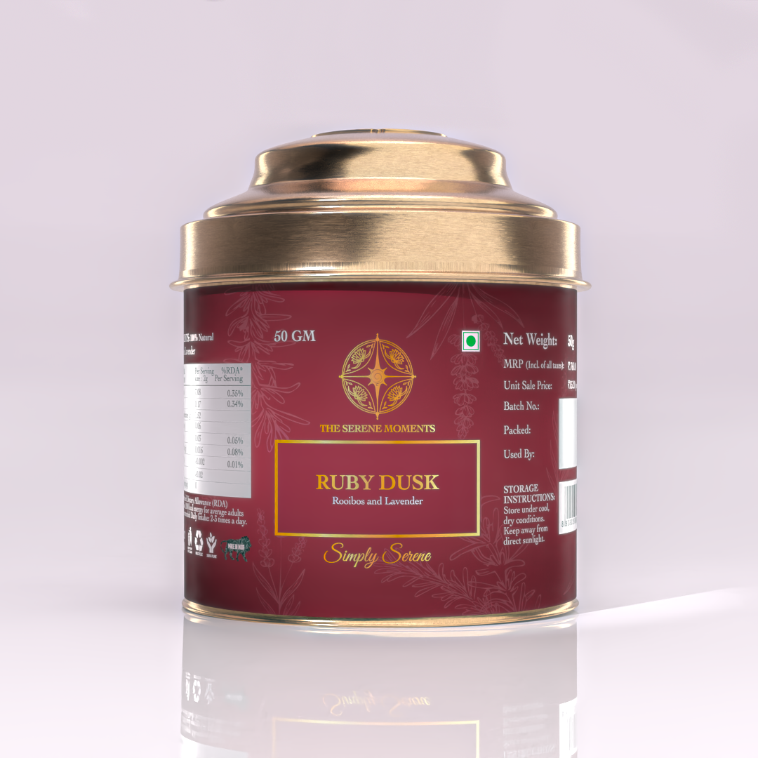Ruby Dusk Tea package Tin
